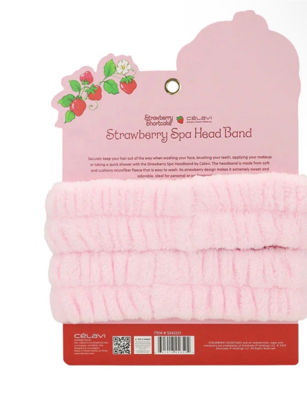 NWT Célavi Strawberry Spa Hair Bands - Picture 2 of 2